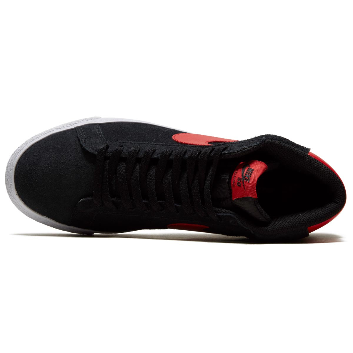 Nike SB Zoom Blazer Mid Shoes - Black/University Red/Black/White image 3