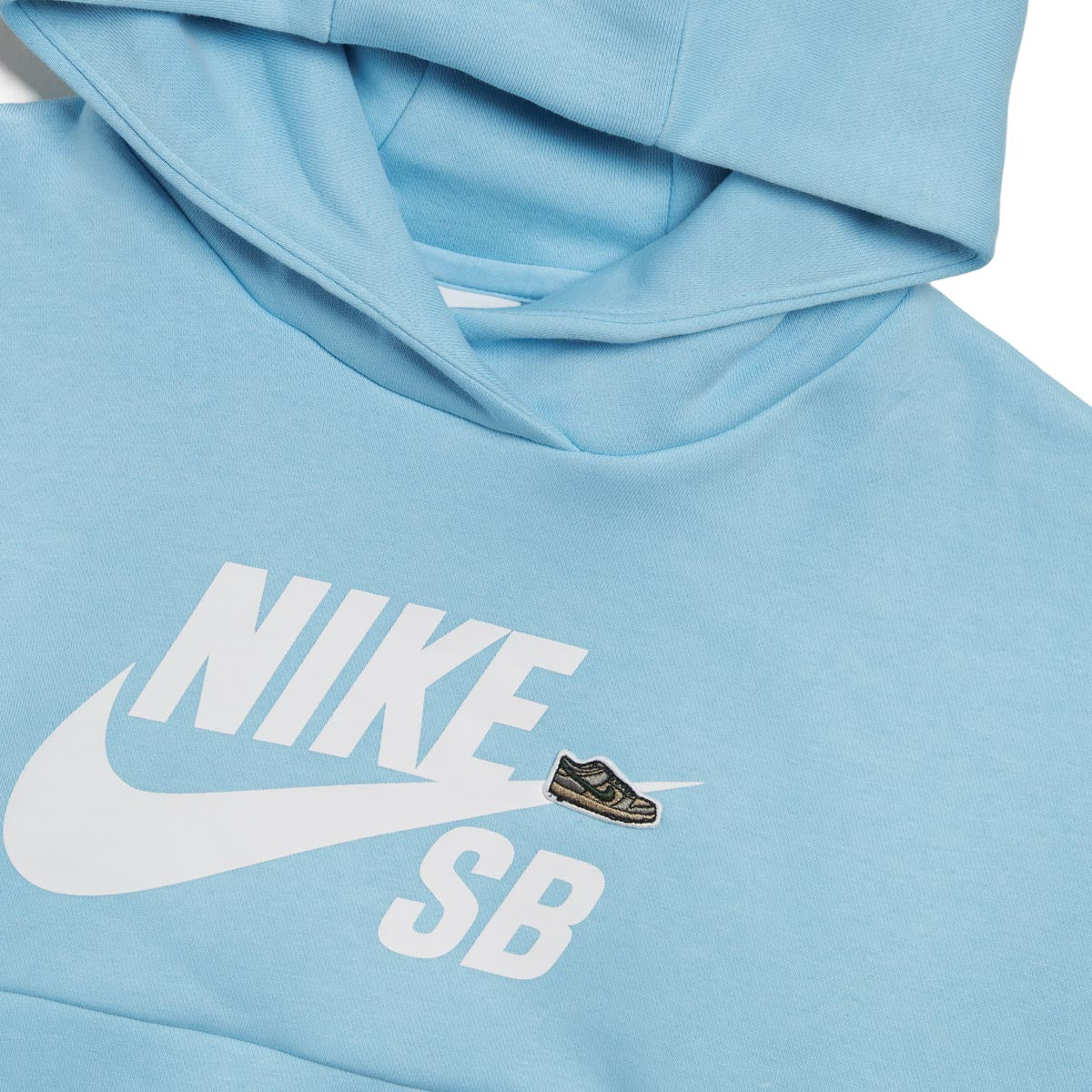 Nike SB Youth Icon Fleece EasyOn Hoodie - Aquarius Blue/White image 5