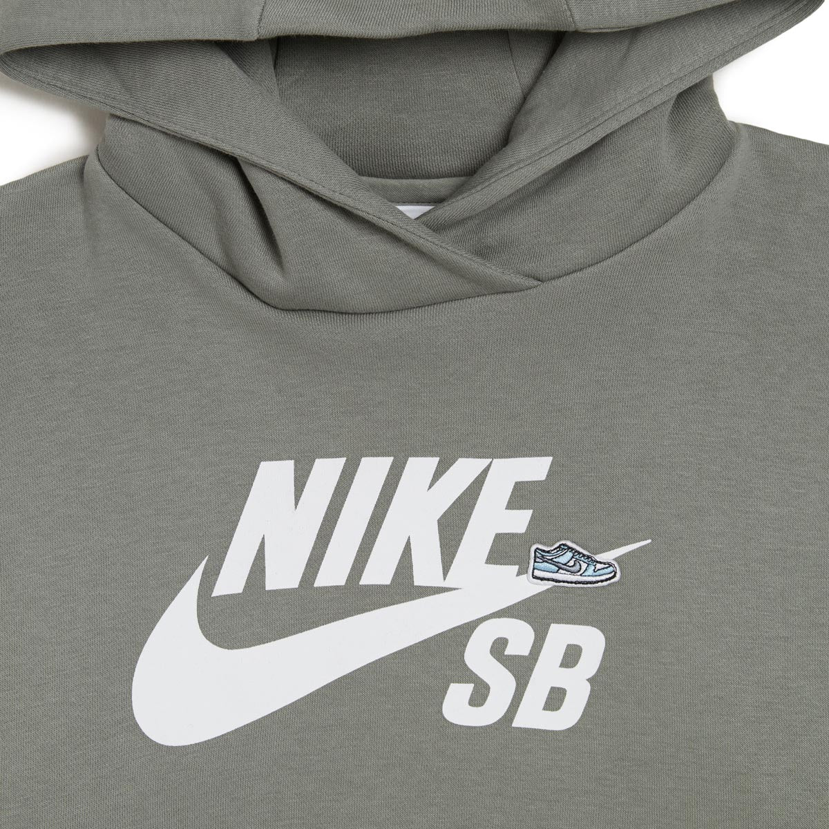 Nike SB Youth Icon Fleece EasyOn Hoodie - Dark Stucco/White image 5