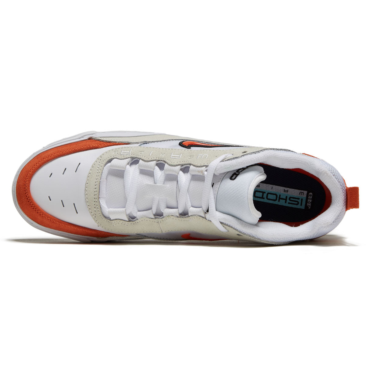 Nike SB Air Max Ishod Shoes - White/Orange/Summit White/Black image 3