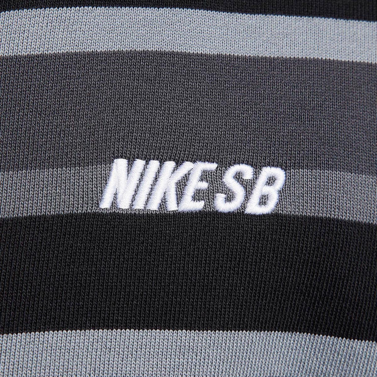Nike SB Striped Zip Up Hoodie - Cool Grey/Anthracite/White image 5