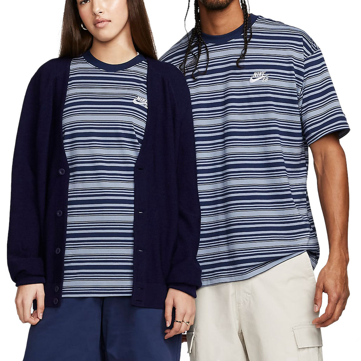 Nike SB Striped T-Shirt - Ashen Slate image 5