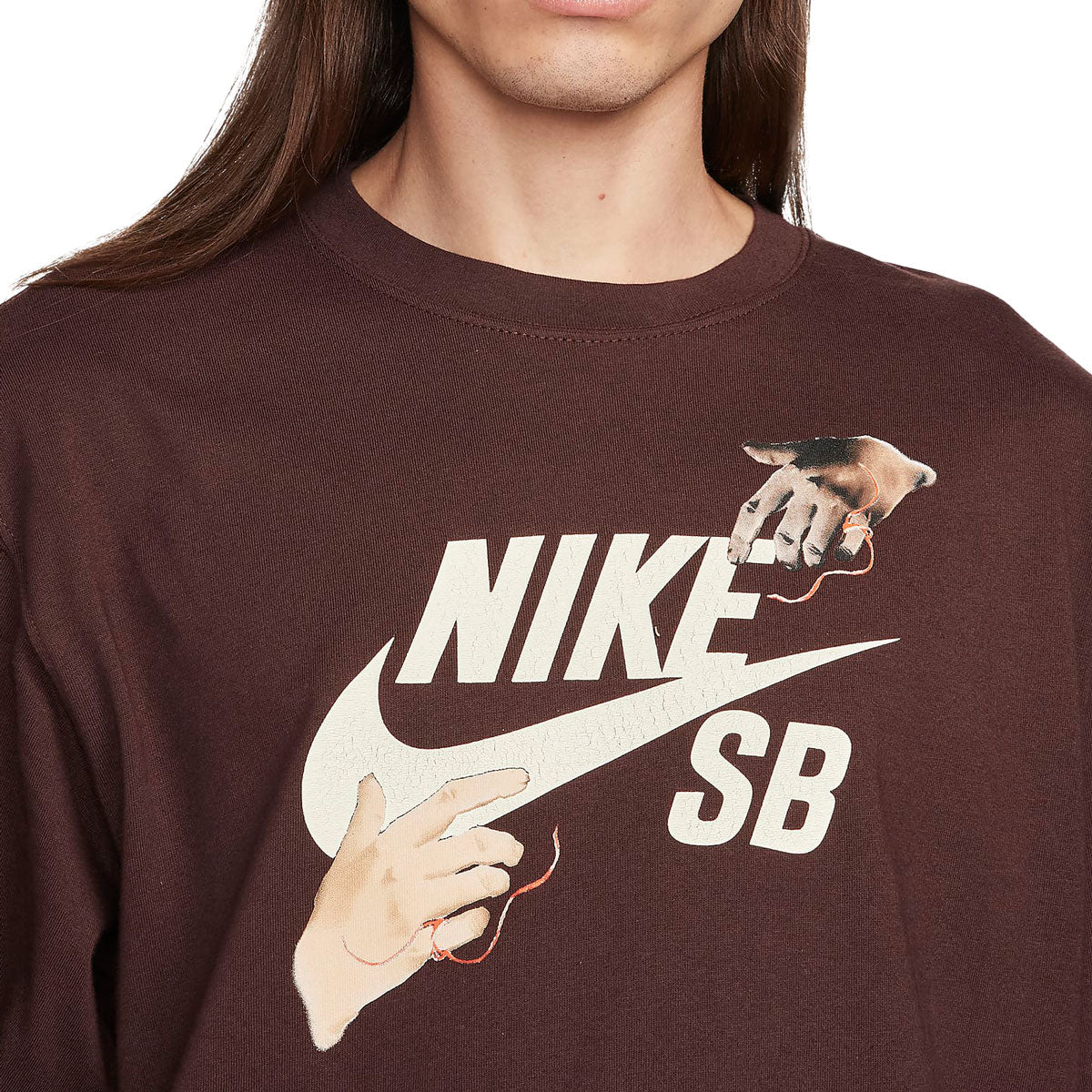 Nike SB The Reach Long Sleeve T-Shirt - Earth image 4