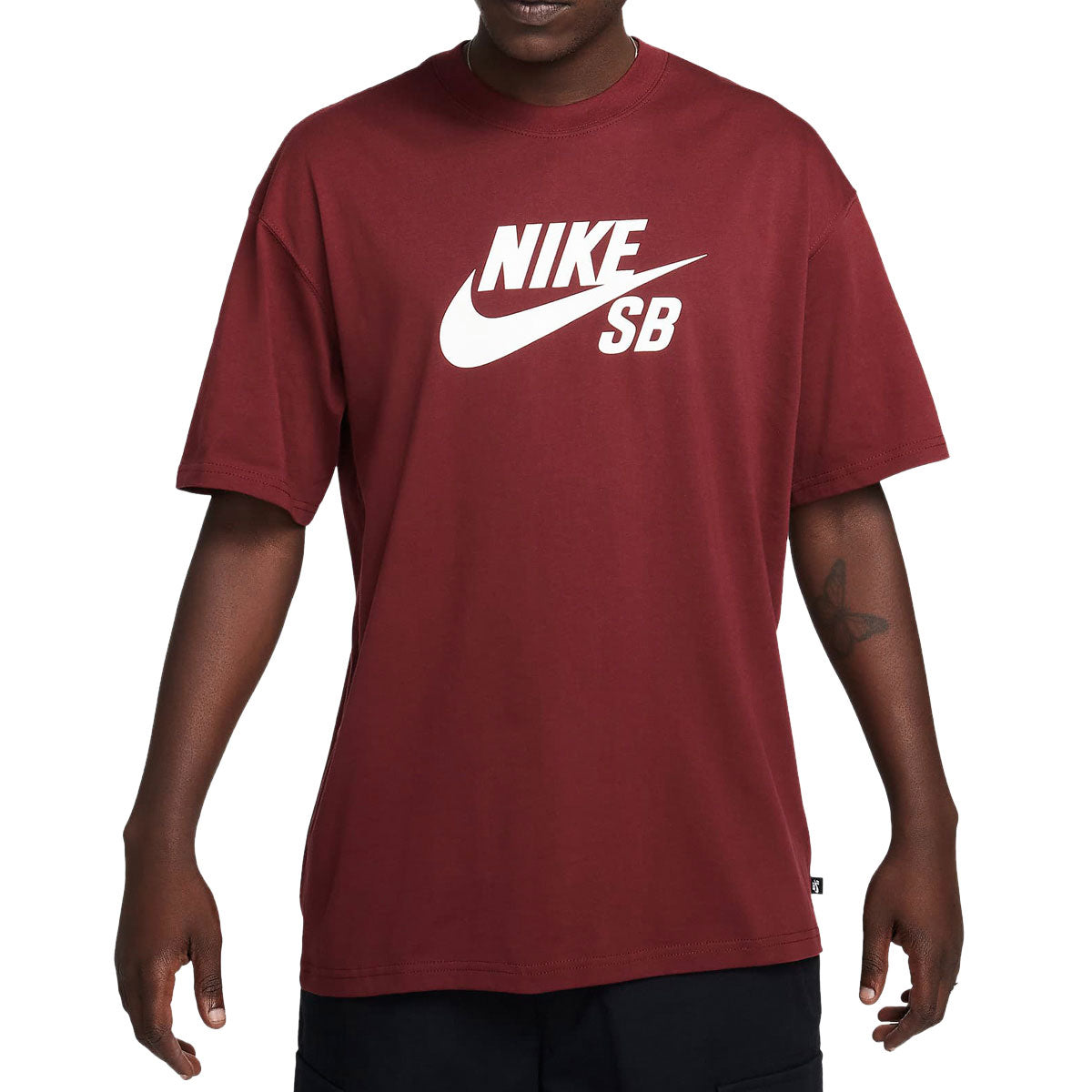 Nike SB Logo T-Shirt - Dark Team Red image 2