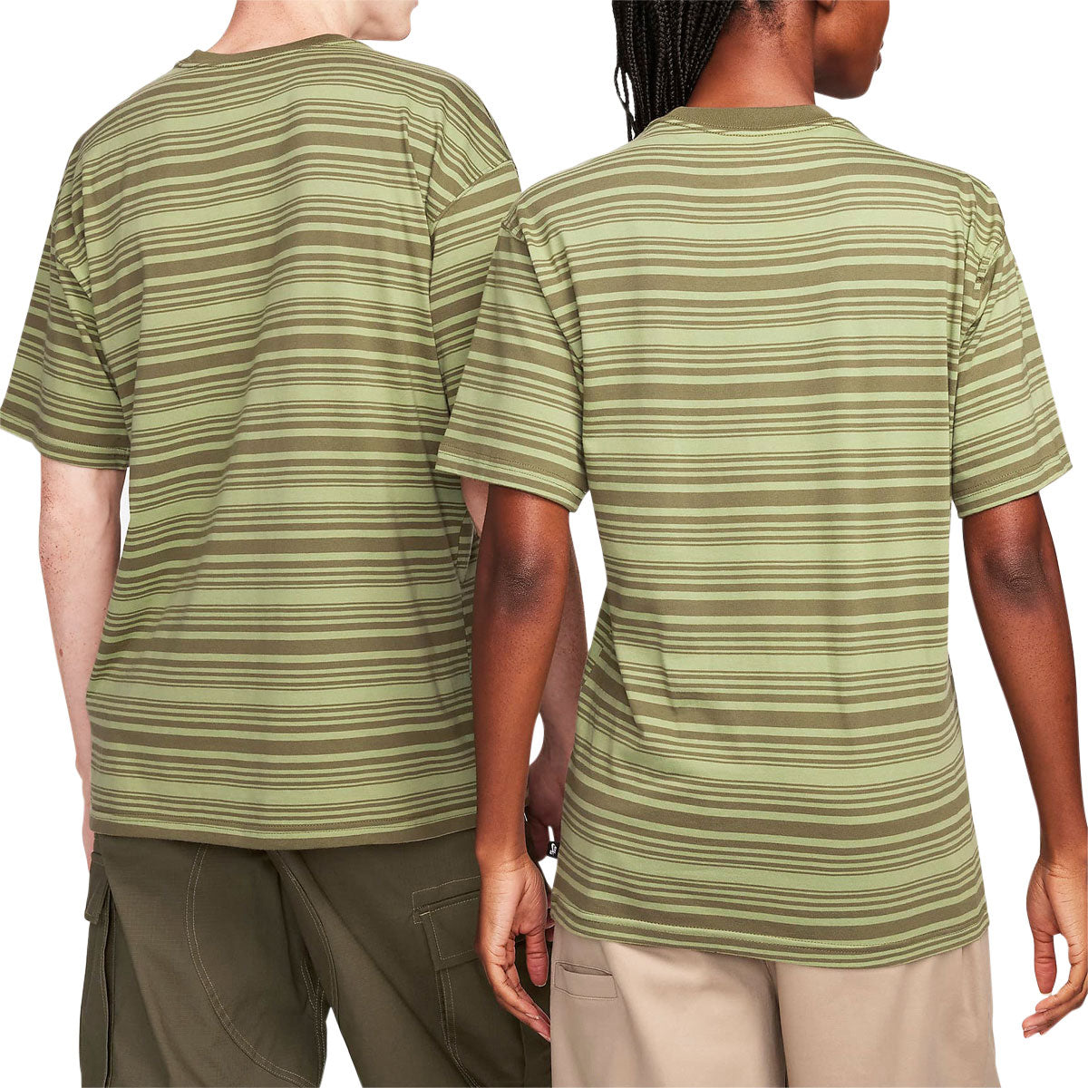 Nike SB Striped T-Shirt - Oil Green image 3