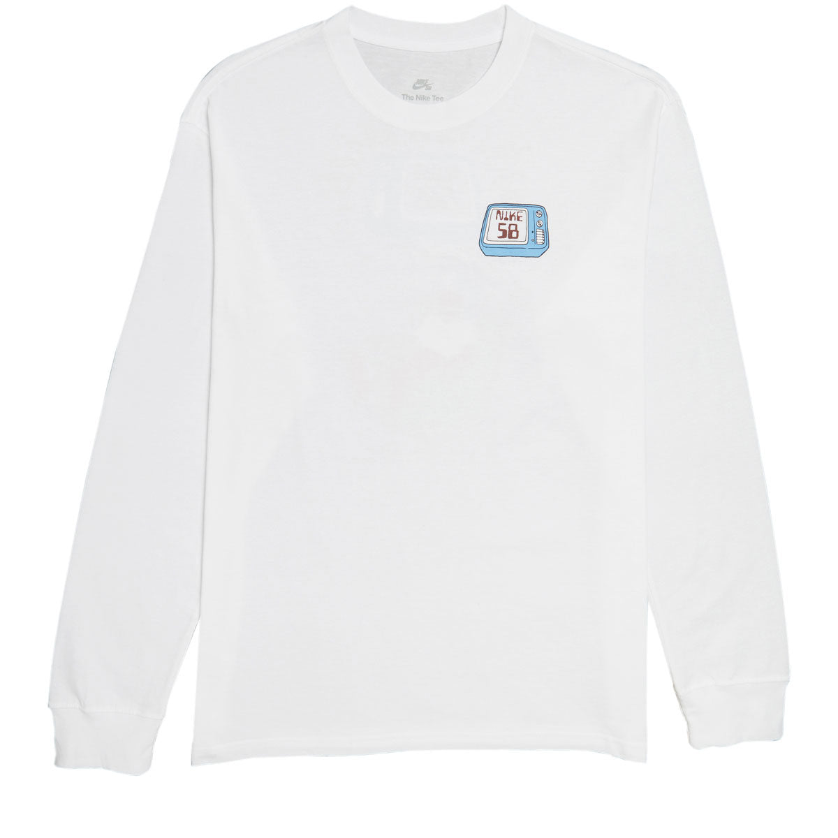 Nike SB TV Long Sleeve T-Shirt - White image 5