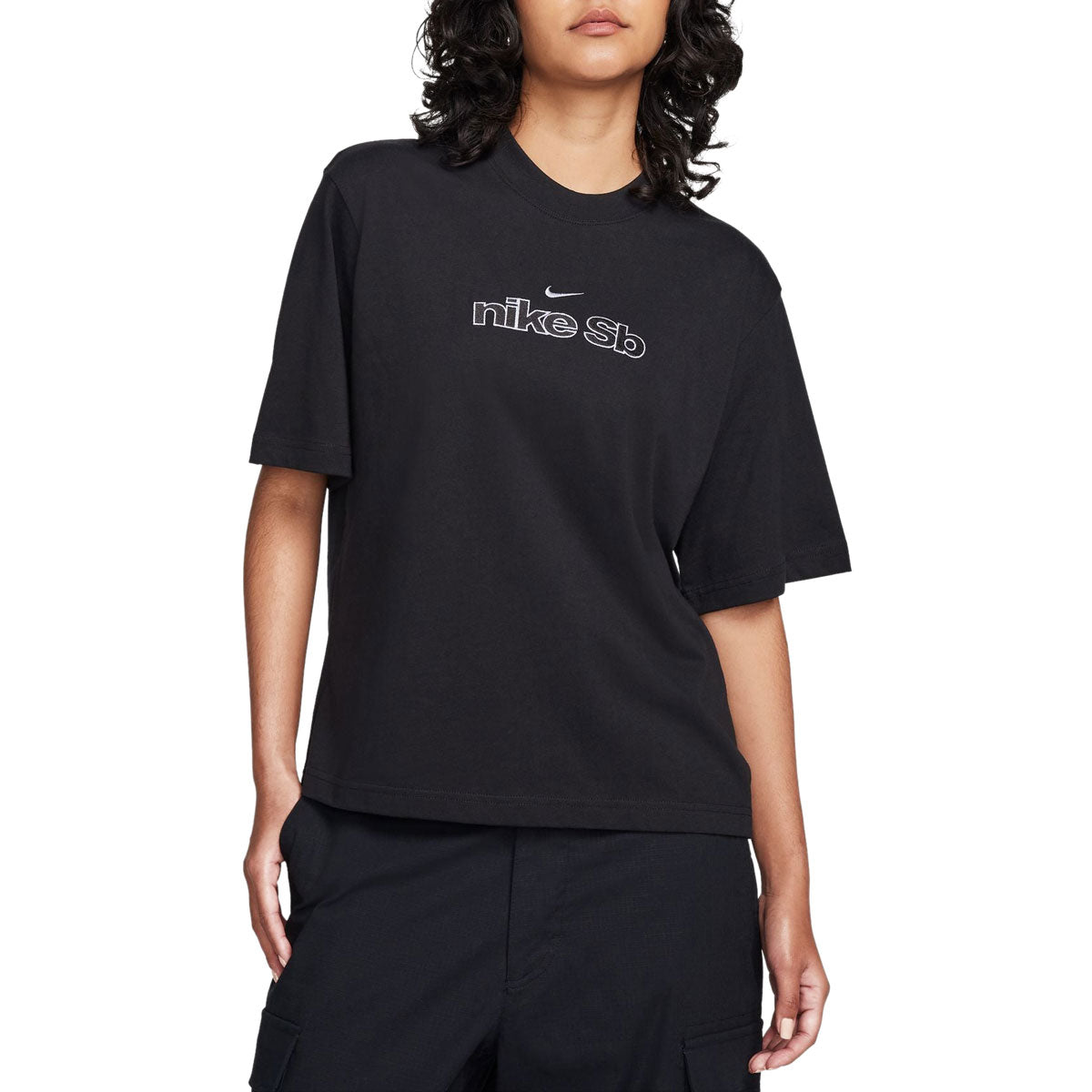 Nike SB Skate Outline T-Shirt - Black image 1