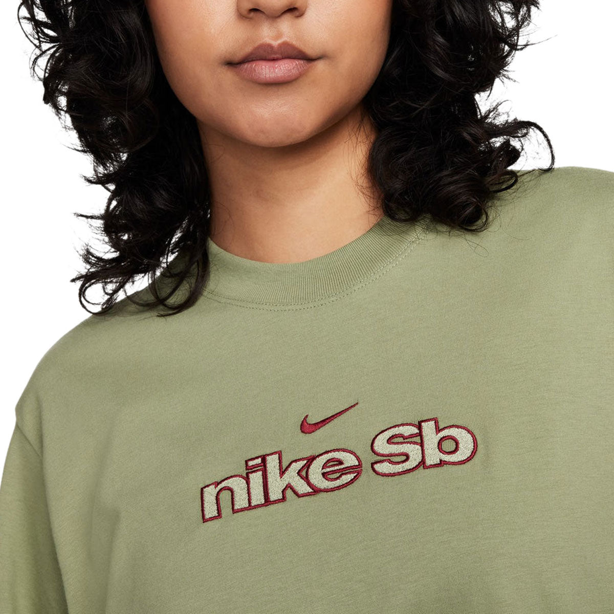 Nike SB Skate Outline T-Shirt - Oil Green image 3