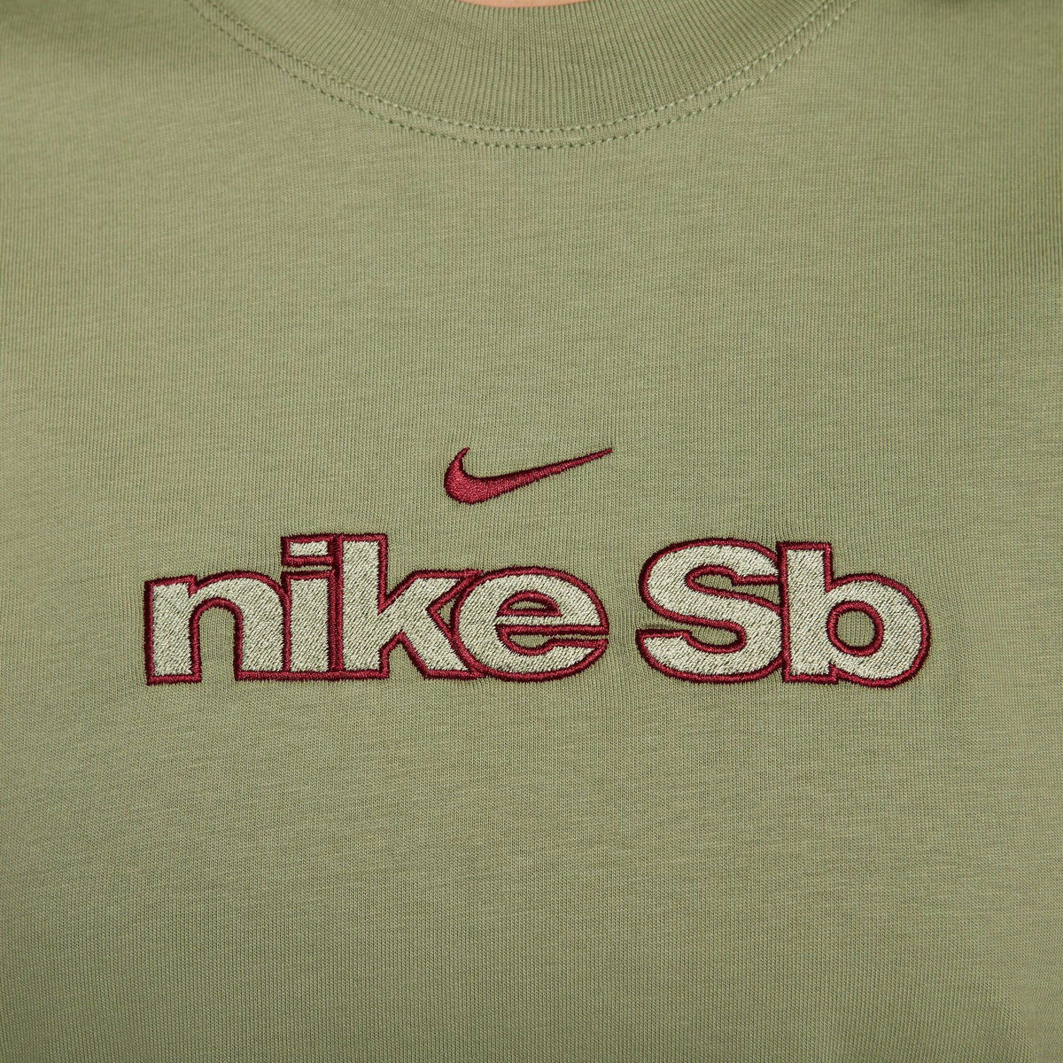 Nike SB Skate Outline T-Shirt - Oil Green image 4