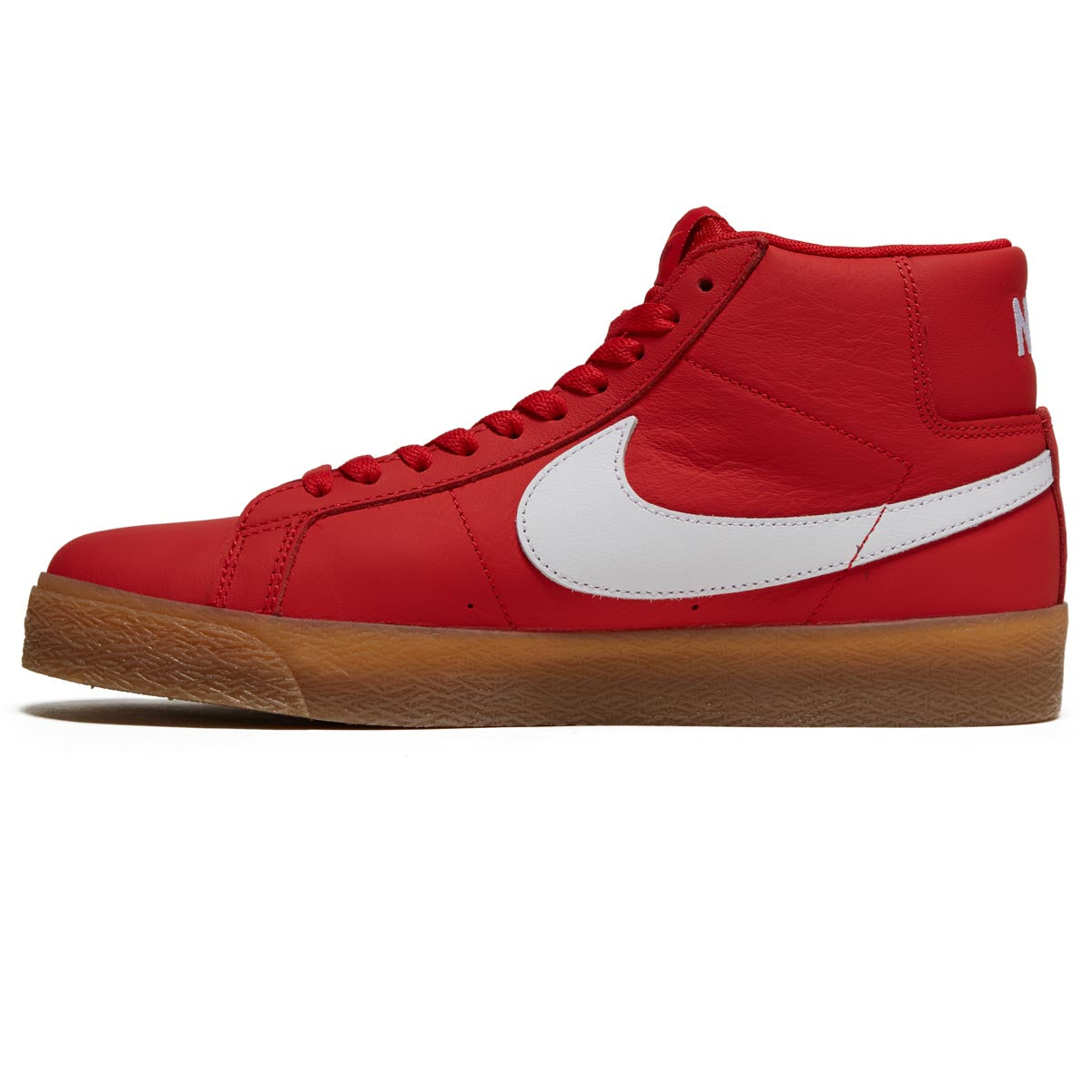 Nike SB Zoom Blazer Mid Shoes - University Red/White/White image 2