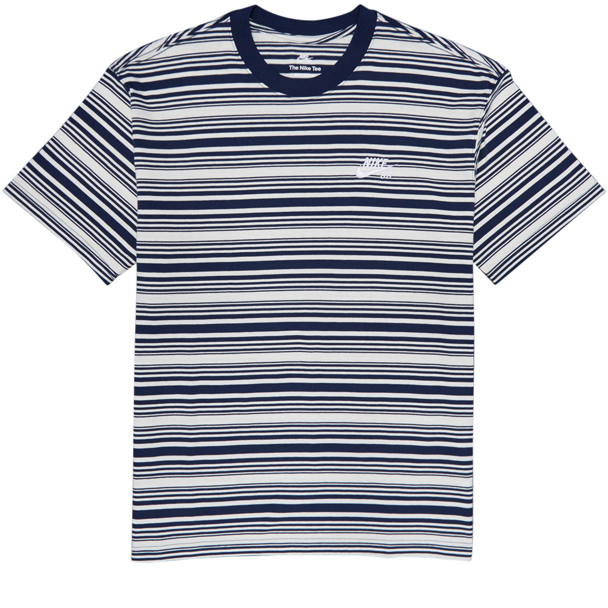 Nike SB Striped Skate T-Shirt - Midnight Navy image 1