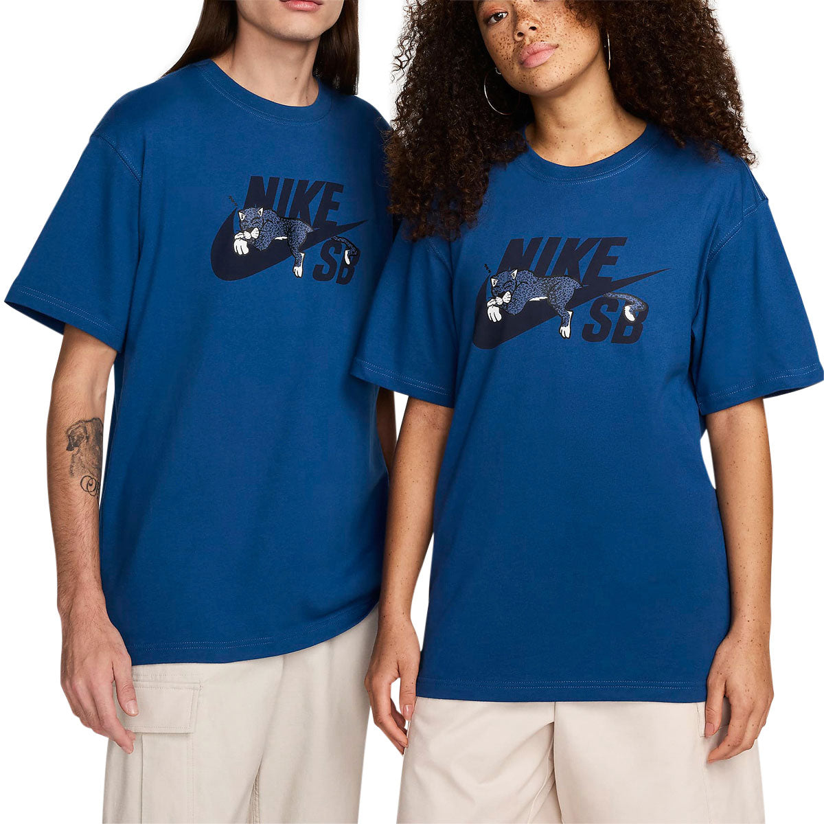 Nike SB Sleepy Panther T-Shirt - Court Blue image 2