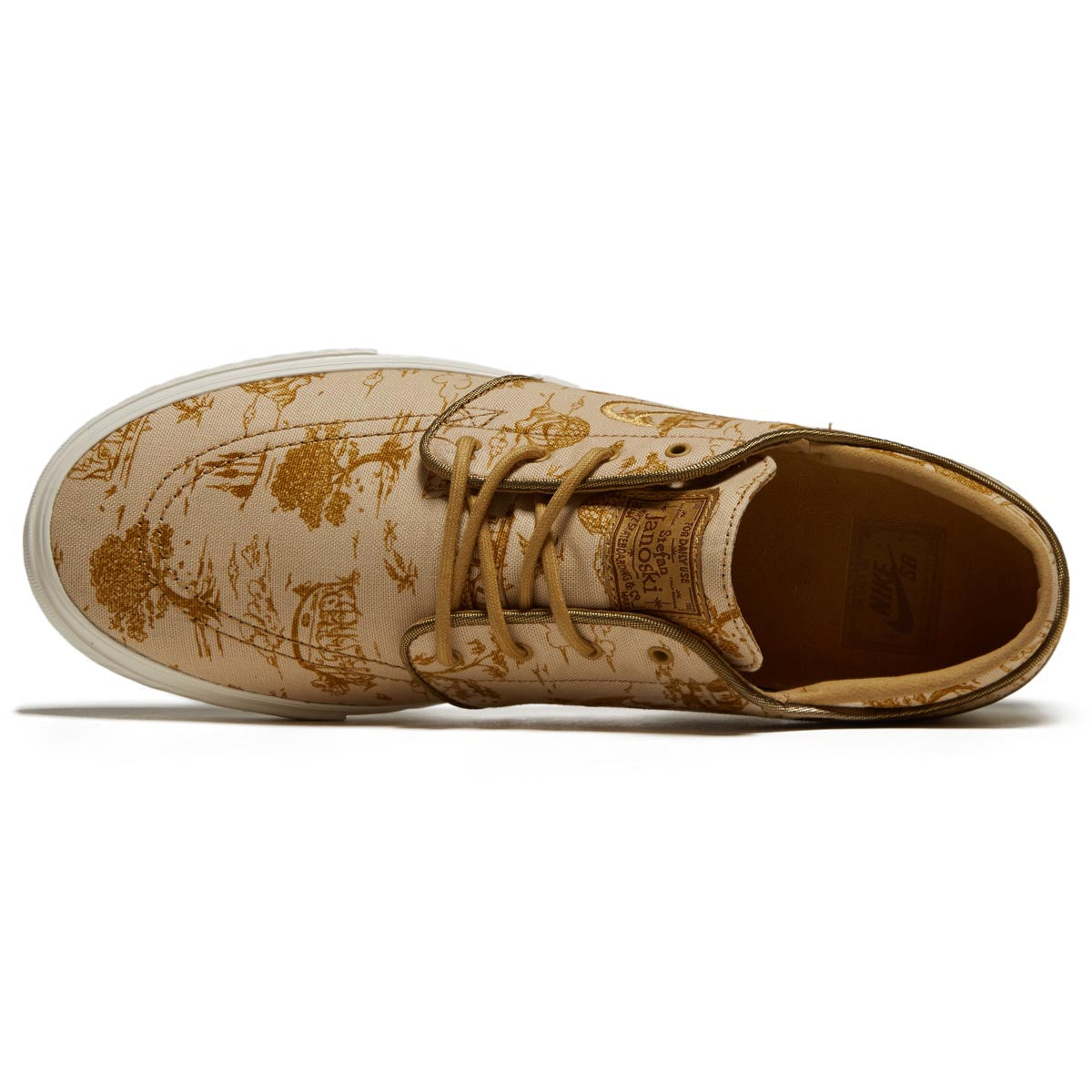 Nike SB Zoom Janoski OG+ Premium Shoes - Sesame/Fleet Gold/Bronzine/Sail image 3