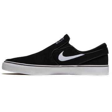 Nike SB Janoski+ Slip Shoes - Black/White/Black/Black