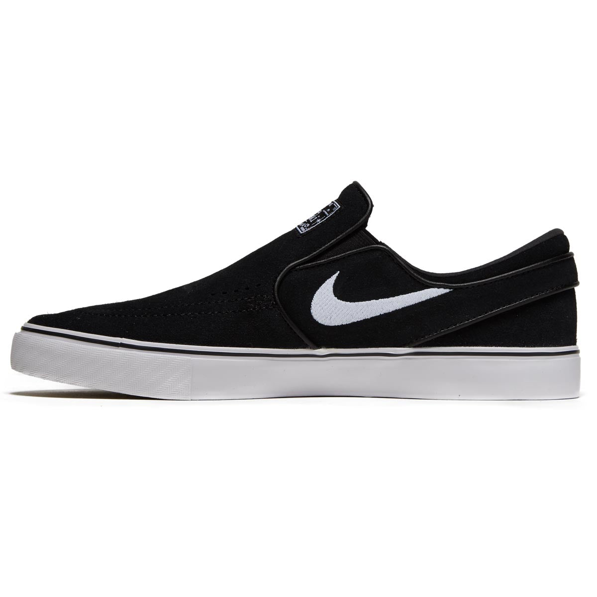 Nike SB Janoski+ Slip Shoes - Black/White/Black/Black image 2