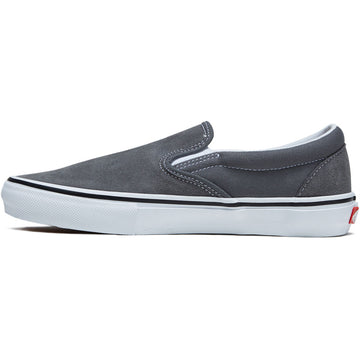 Vans Skate Slip-on Shoes - Pewter/White