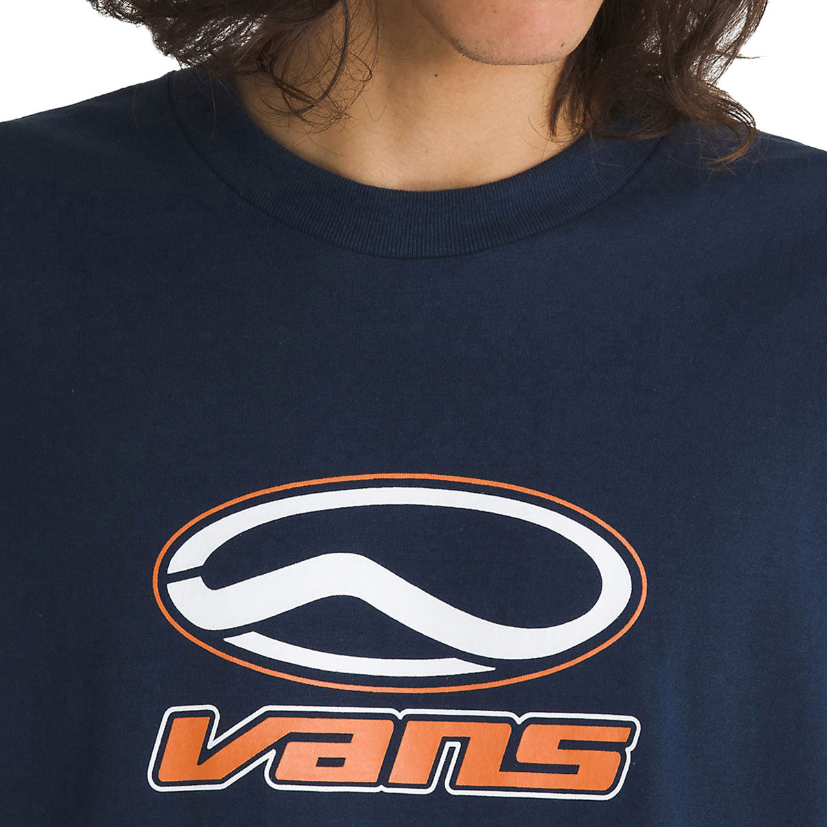 Vans Off The Wall II Loose Skate Classics T-Shirt - Dress Blues image 3