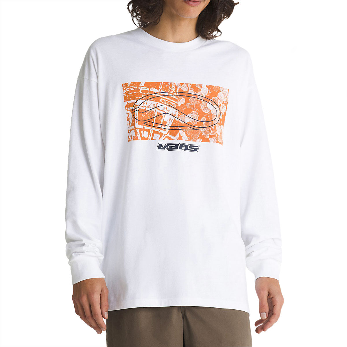 Vans Off The Wall II Loose Skate Classics Long Sleeve T-Shirt - White image 2