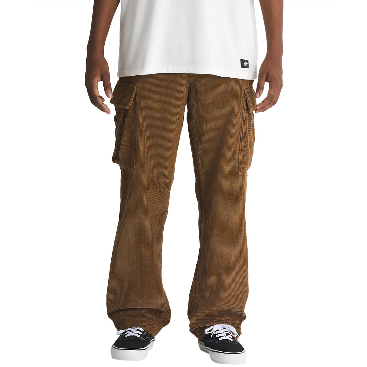 Vans Service Cargo Cord Loose Tapered Pants - Coffee Liqueur image 1