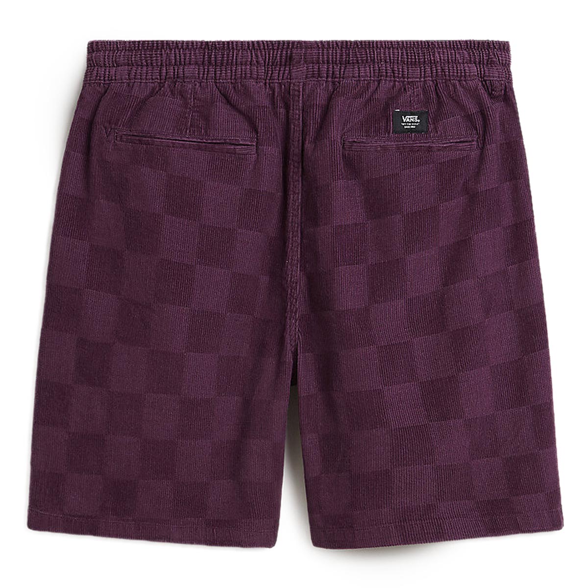 Vans Range Checkerboard Cord Loose Shorts - Blackberry Wine image 4