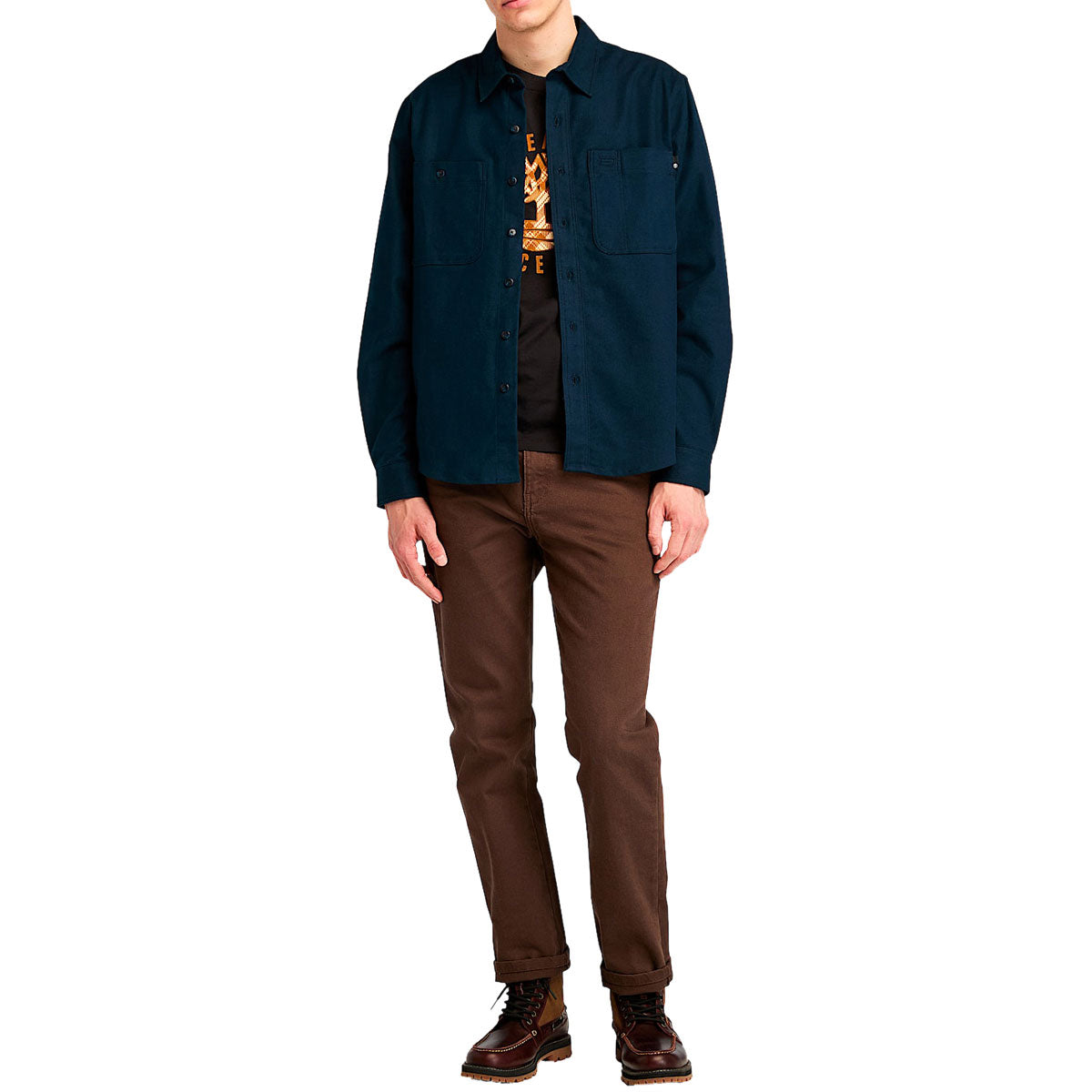 Timberland Brushed Twill Overshirt Jacket - Dark Sapphire image 5