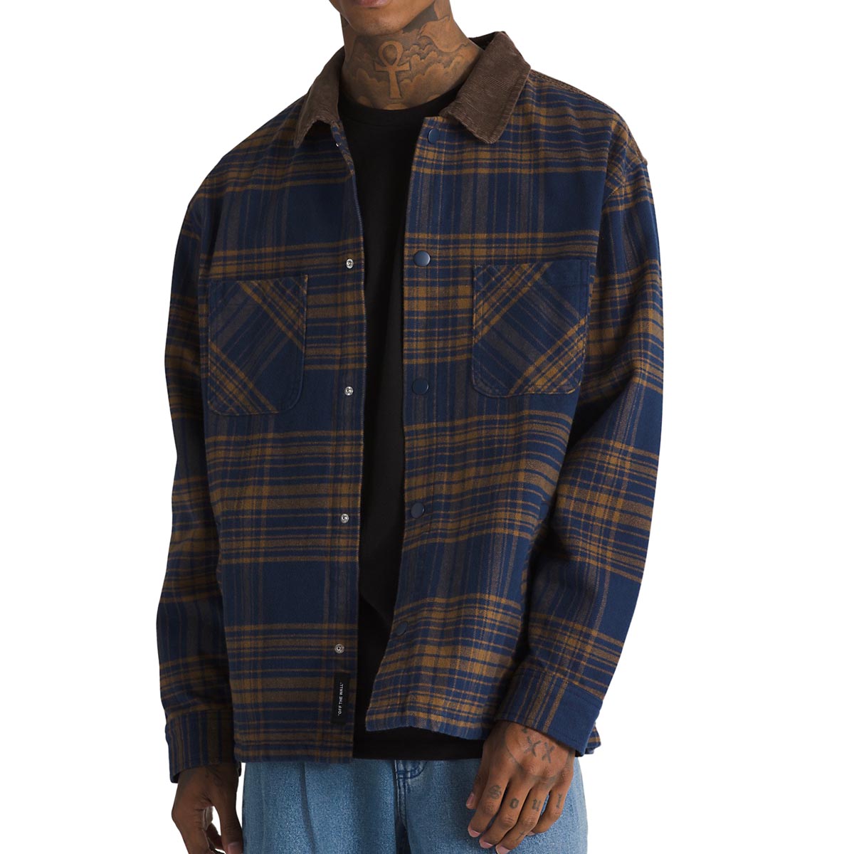 Vans Nelson Heavyweight Shacket Jacket - Dress Blues/Sepia image 1