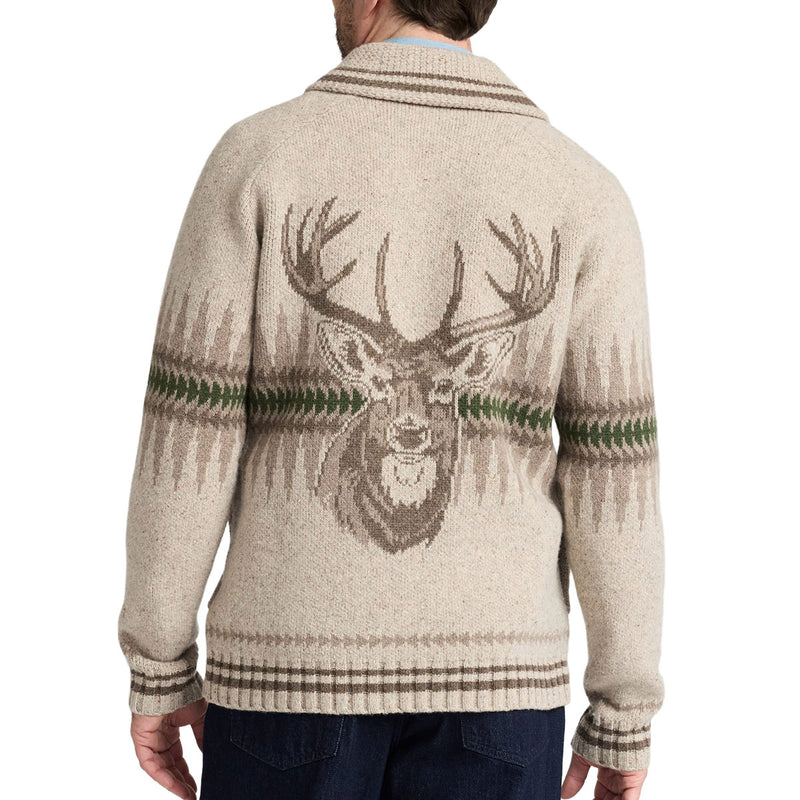 Pendleton Sawtooth Buck Zip Up Sweater - Sawtooth Oatmeal
