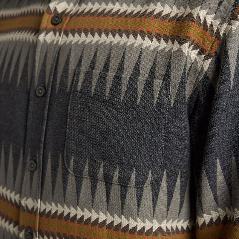 Pendleton Marshall Chamois Long Sleeve Shirt - Sawtooth Charcoal