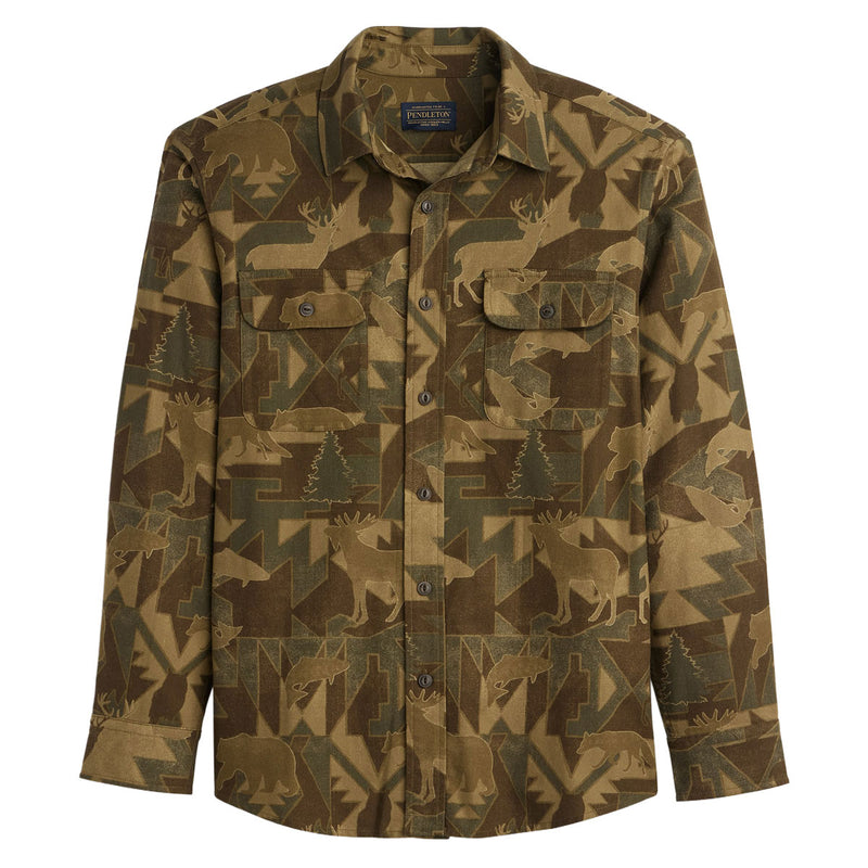 Pendleton Tanner Twill Long Sleeve Shirt - Wild Camo