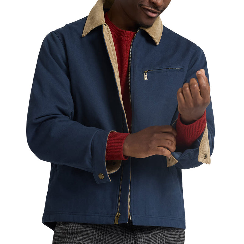 Pendleton Tahoma Canvas Trucker Jacket - Navy