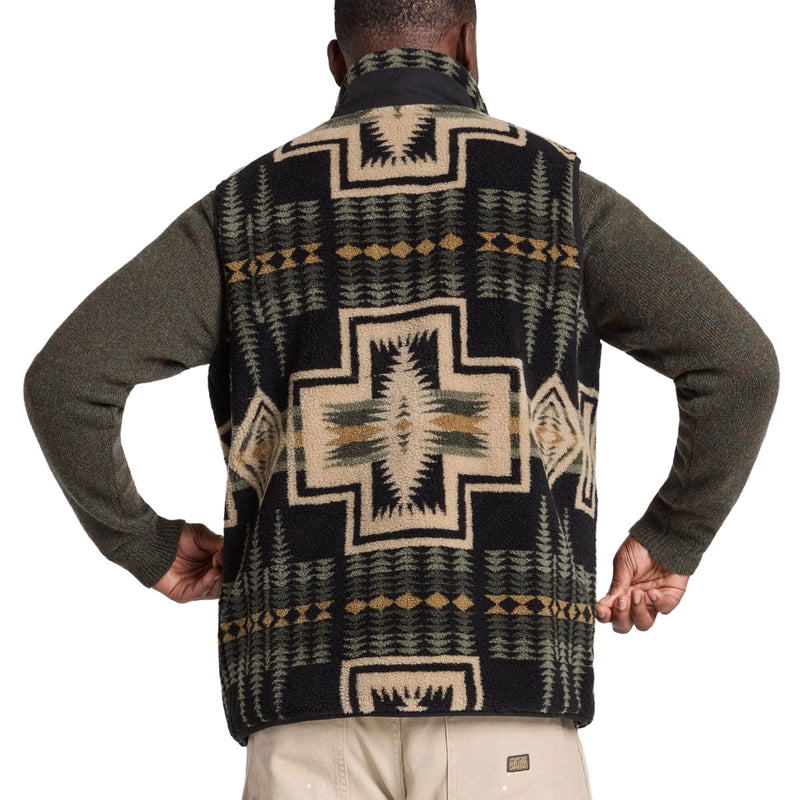 Pendleton Mesa Range Fleece Vest - Green Tan Harding