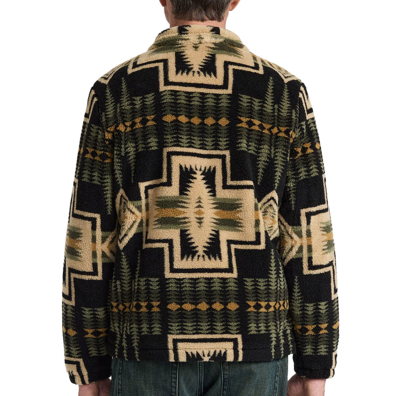 Pendleton Tahuya Range Fleece Jacket - Green Tan Harding