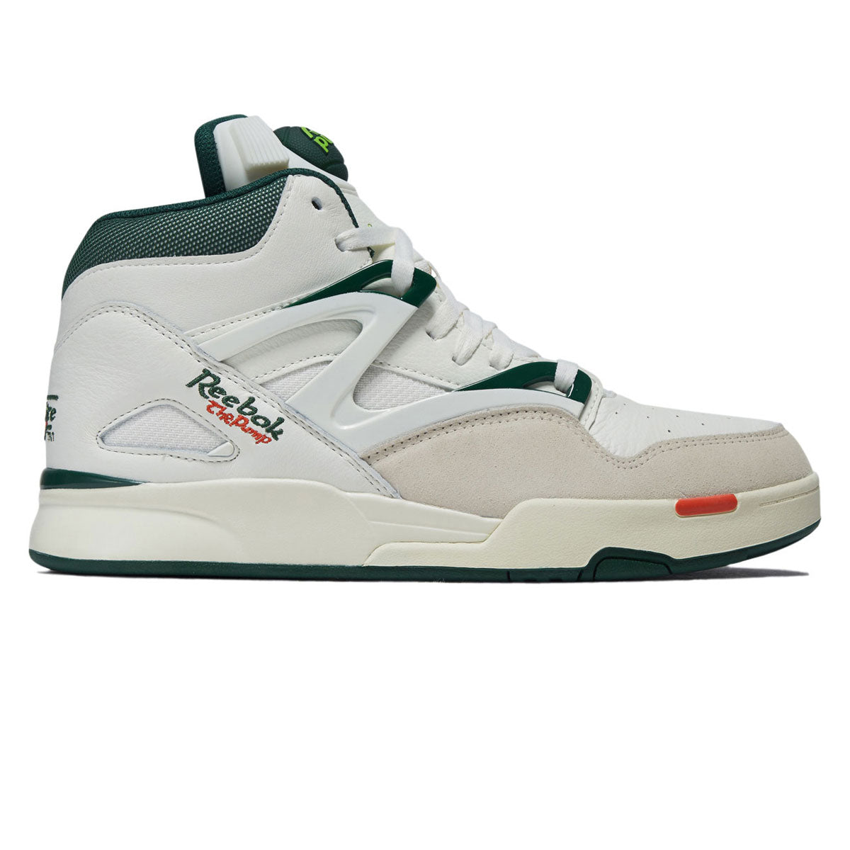 Reebok Pump Omni Zone II Shoes - Chalk/Dark Green/Paper White image 1