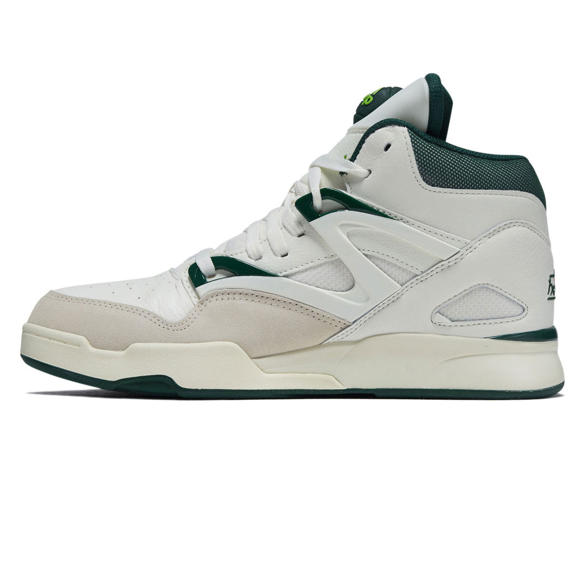 Reebok Pump Omni Zone II Shoes - Chalk/Dark Green/Paper White image 2