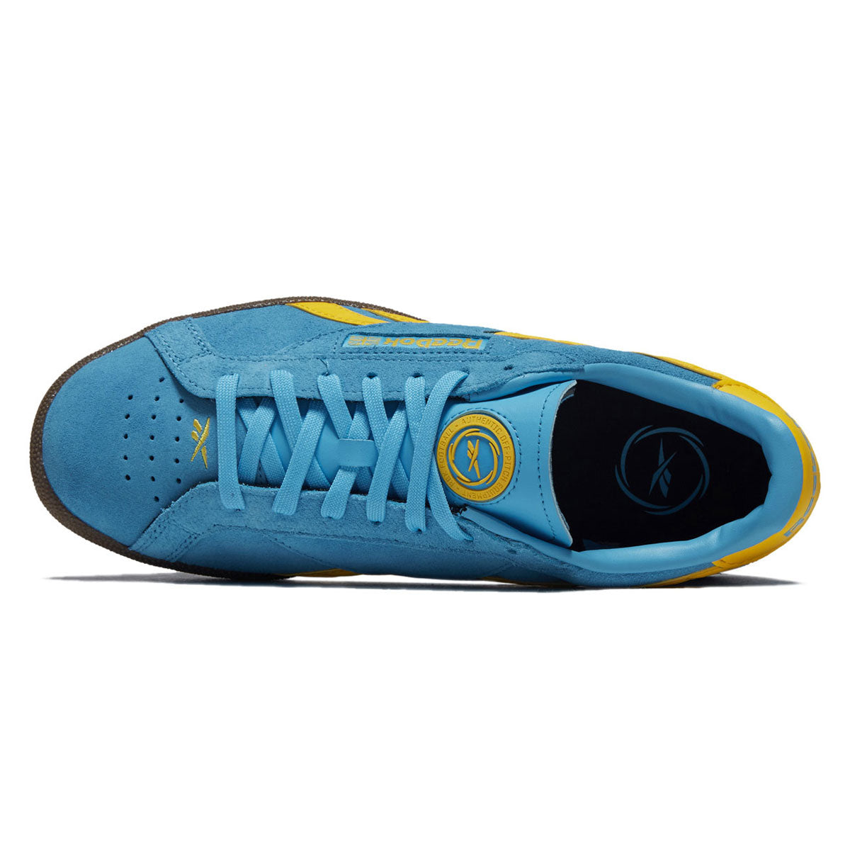 Reebok Club C Grounds UK Shoes - Future Cyan/Golden Haze/Gum image 3