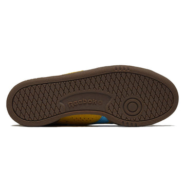 Reebok Womens Club C Grounds UK Shoes - Golden Haze/Future Cyan/Gum