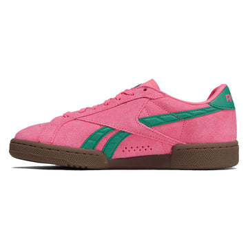 Reebok Womens Club C Grounds UK Shoes - Atomic Pink/Upgrade Green/Gum