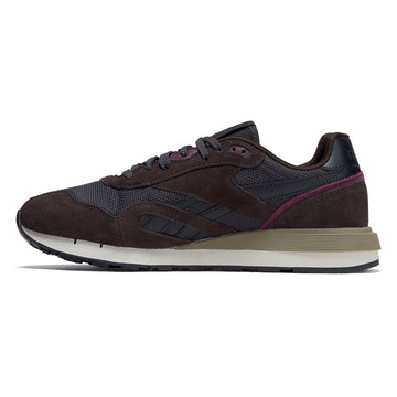 Reebok Classic Nylon 89 Shoes - Washed Black/Black/Black Cherry