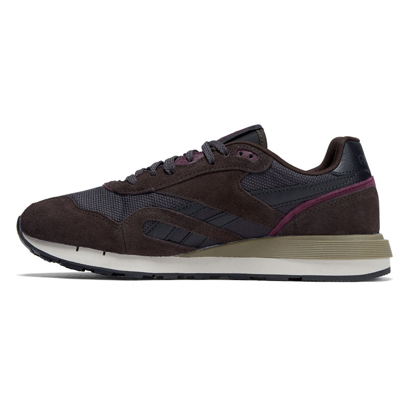 Reebok Classic Nylon 89 Shoes - Washed Black/Black/Black Cherry