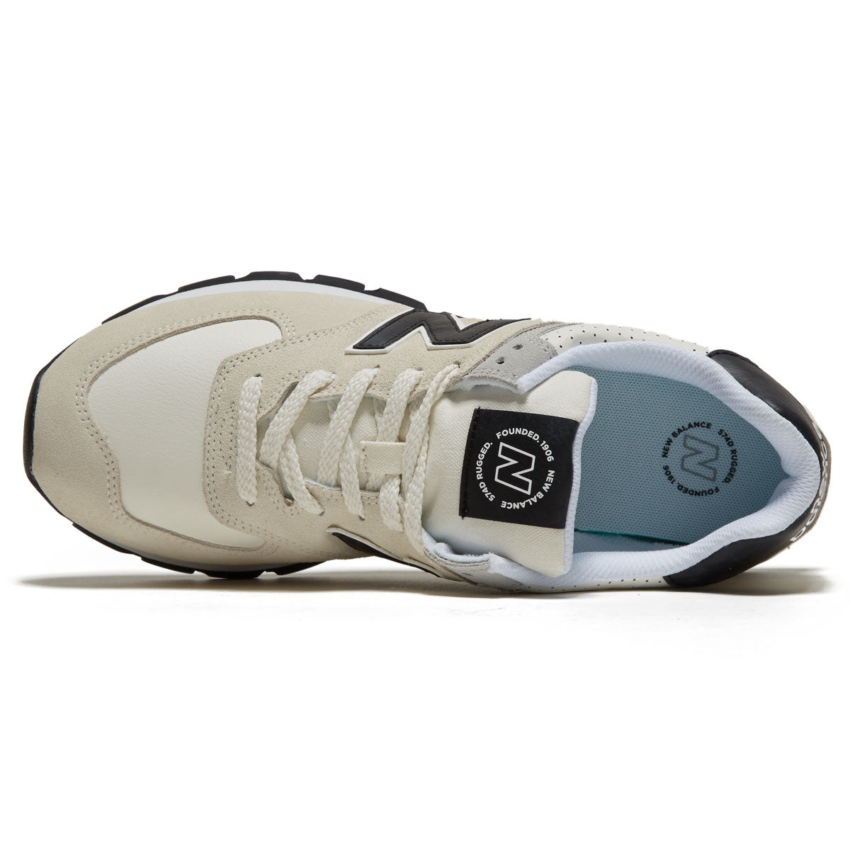 New Balance 574 Rugged Shoes - White/Black image 3