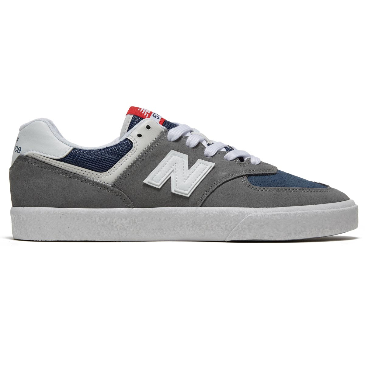 New Balance 574 Vulc Shoes - Grey/White image 1