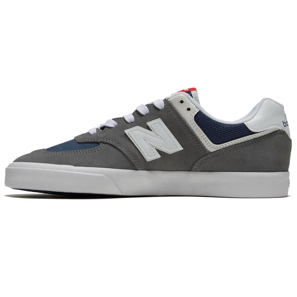 New Balance 574 Vulc Shoes - Grey/White image 2