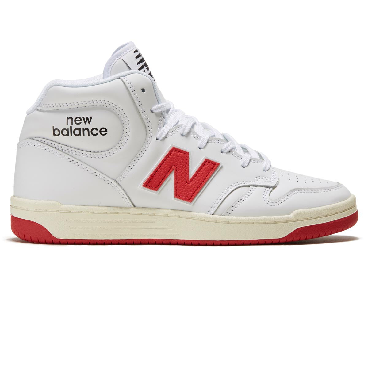 New Balance 480 High Shoes - White/Red – CCS