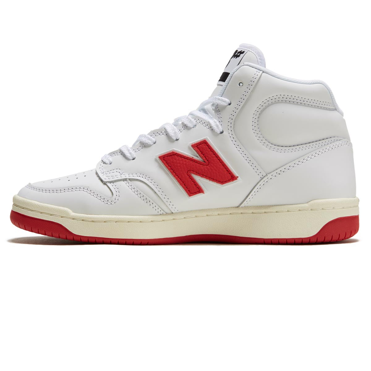 New Balance 480 High Shoes - White/Red image 2