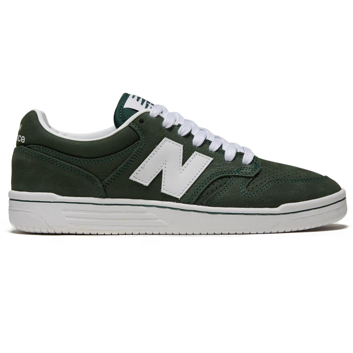 New Balance 480 Shoes - Forest Green/White image 1