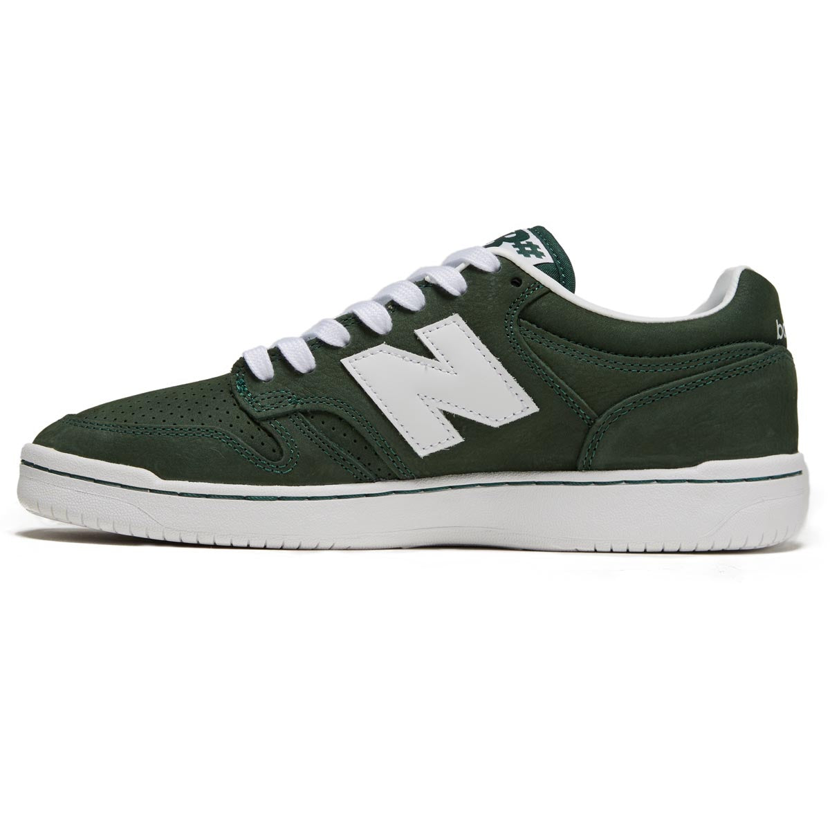 New Balance 480 Shoes - Forest Green/White image 2
