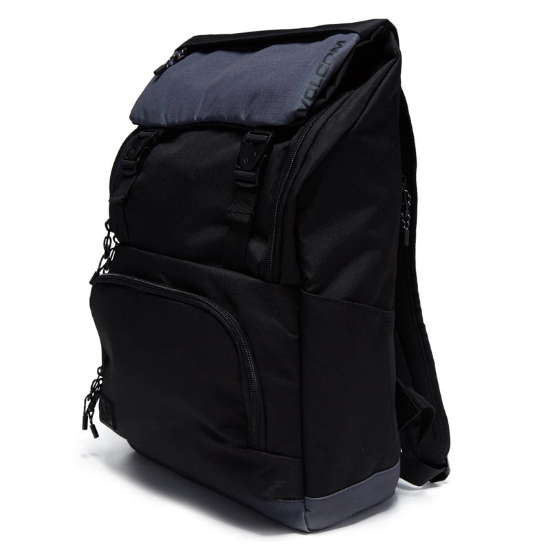 Volcom Charter Fold-over Backpack - Black/Grey