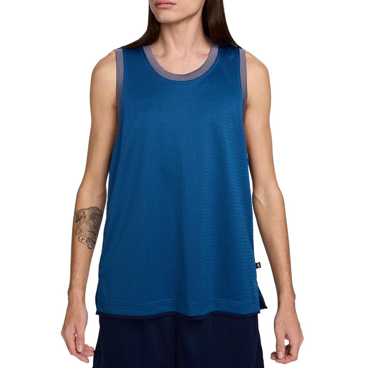 Nike SB Basketball Skate Jersey - Midnight Navy/Court Blue image 4