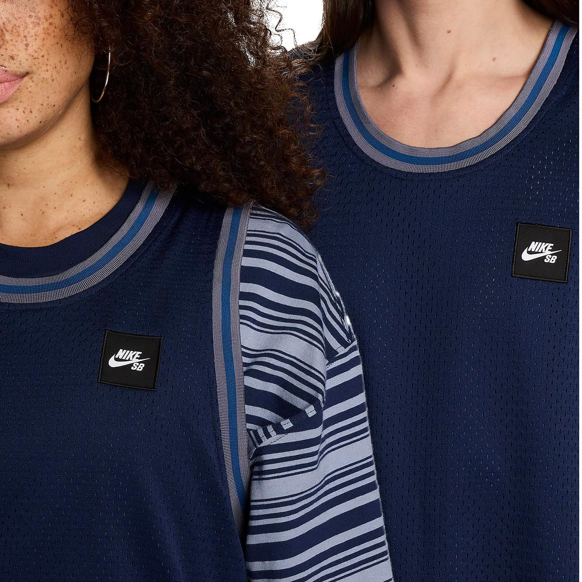 Nike SB Basketball Skate Jersey - Midnight Navy/Court Blue image 5