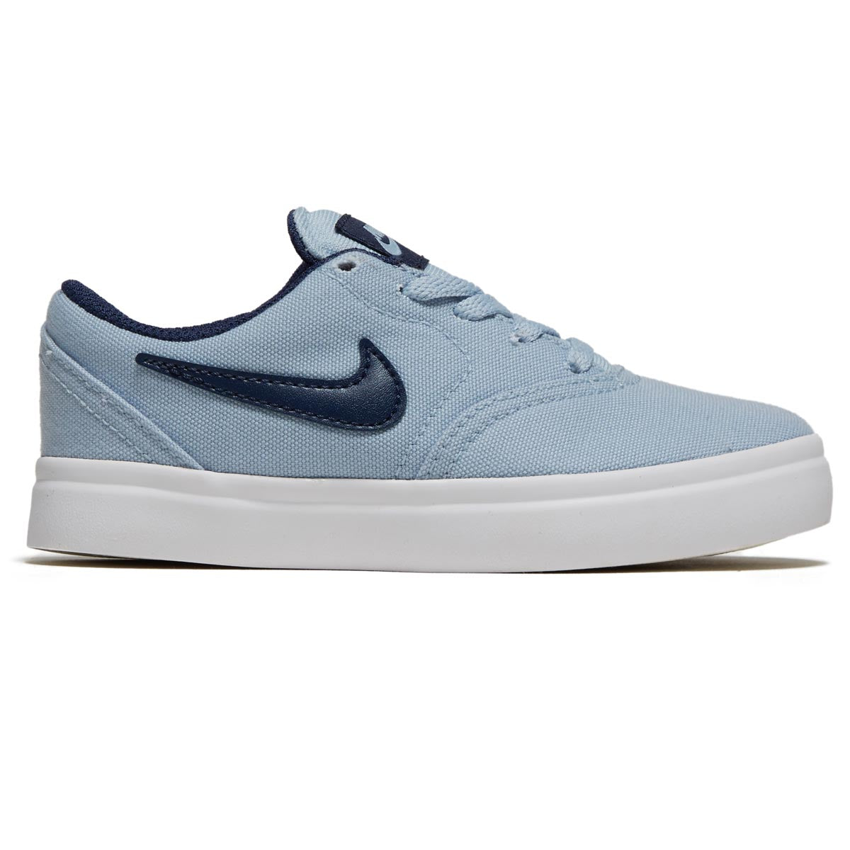 Nike SB Youth Check Canvas Shoes - Light Armory Blue/Midnight Navy/White/White image 1